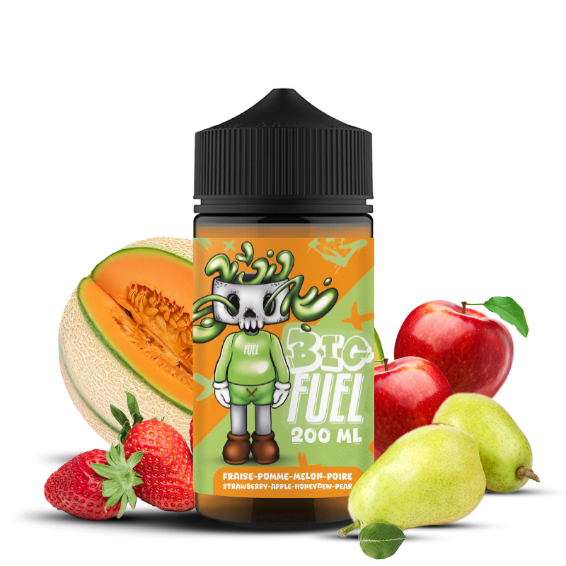 Fraise - Melon - Pomme - Poire 200ml 0mg - BIG FUEL - Maison Fuel