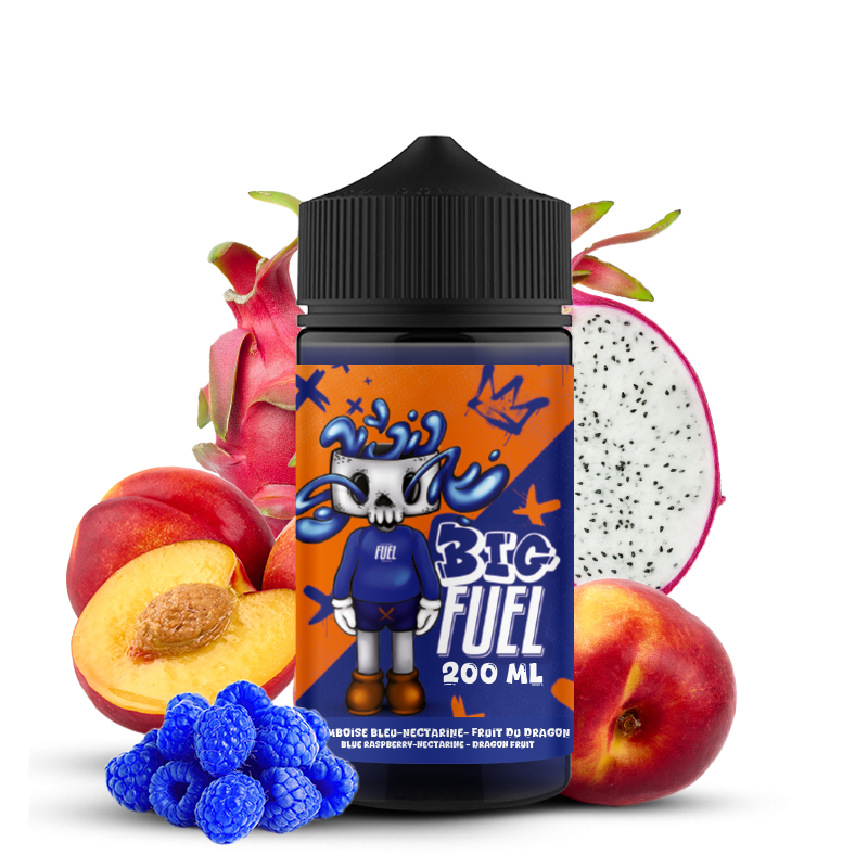 Framboise bleue - Nectarine 200ml 0mg - BIG FUEL - Maison Fuel