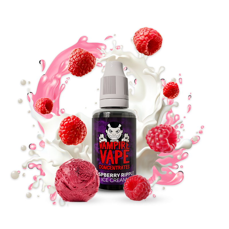 Concentré Raspberry Ripple Ice Cream 30ml - Vampire Vape