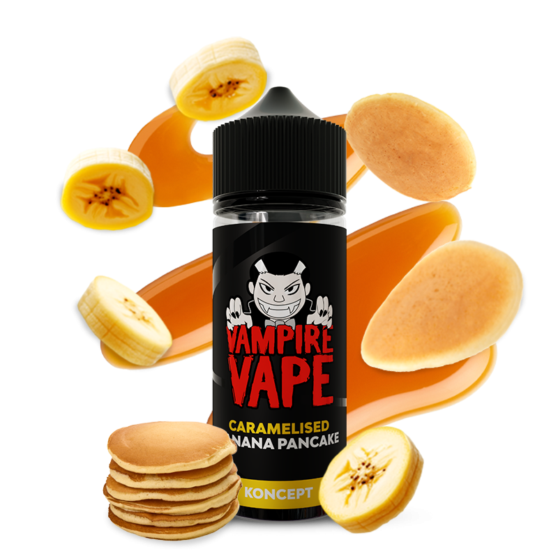 Caramelised Banana Pancake 100ml - Vampire Vape - 0mg