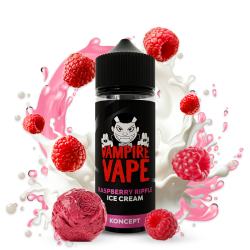 Raspberry Ripple Ice Cream 100ml - Vampire Vape - 0mg