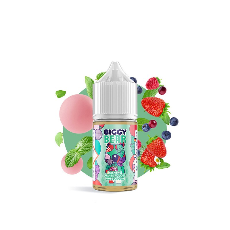 Concentré Menthe Fruits Rouges Bubble Gum 30ml - Biggy Bear