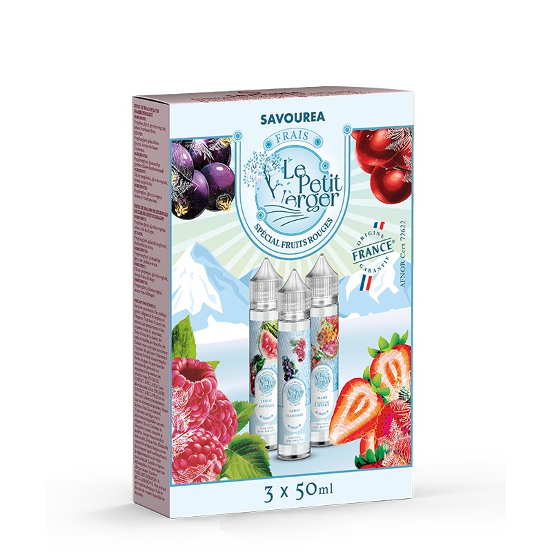 Pack 3x50ml - 0mg - Fruits Rouges - Le Petit Verger Frais