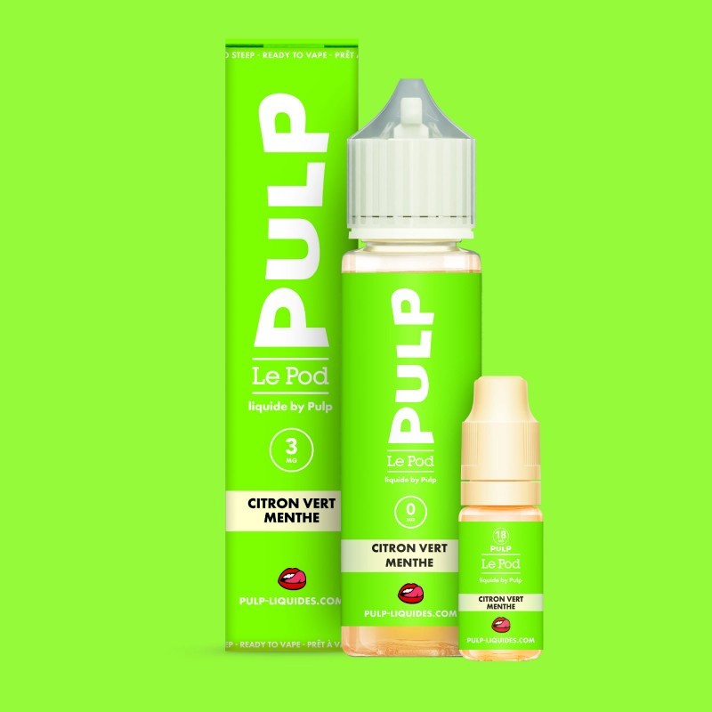Pack Citron Vert Menthe 60ml - Le Pod Liquide by Pulp