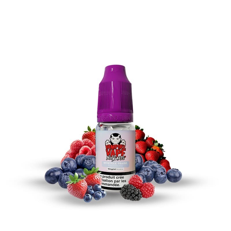 Myrtille Fraise Framboise 10ml - NicSalts - Vampire Vapes